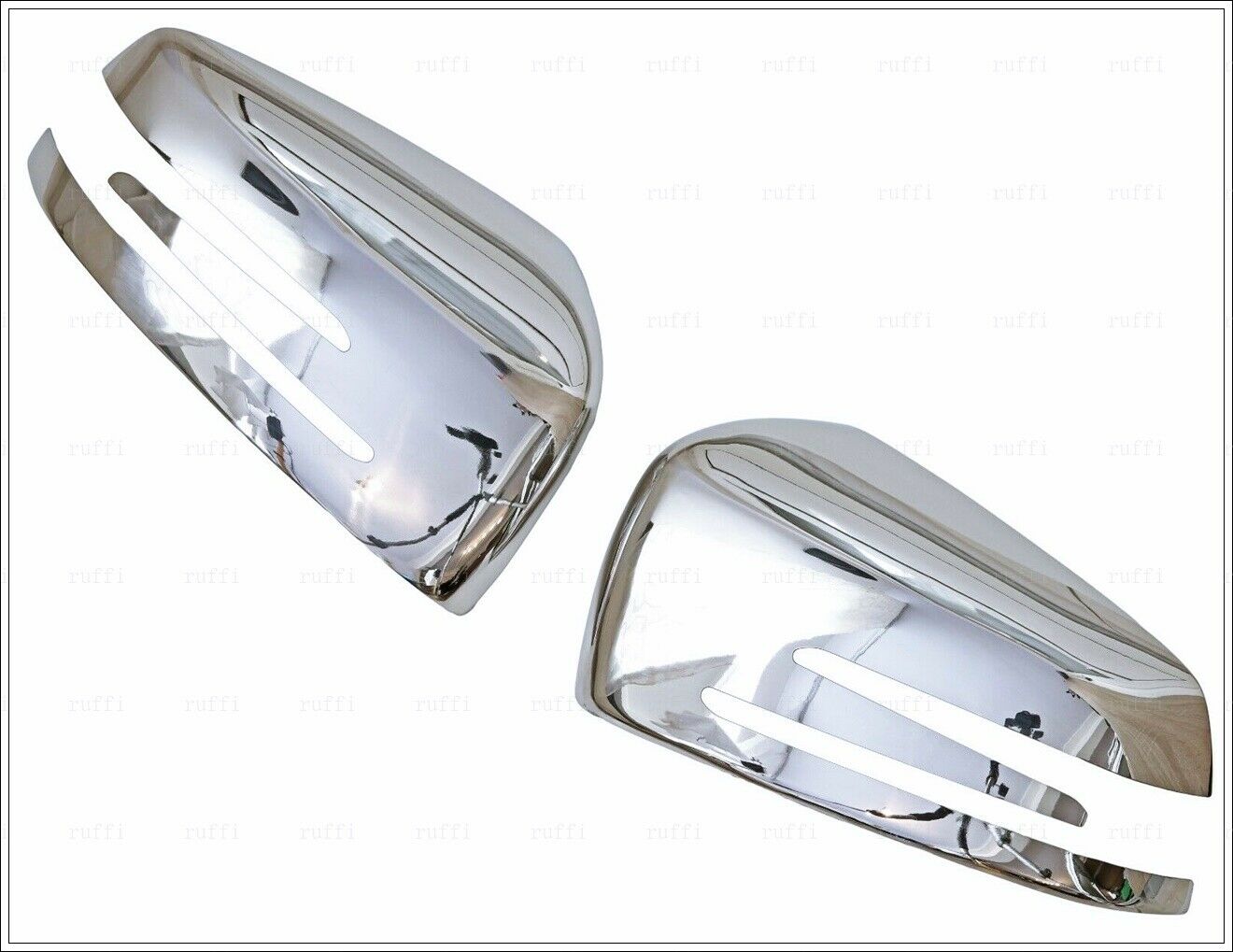CROMATURA SPECCHIETTI LATERALI MERCEDES CLASSE A W176 ACCIAIO INOX ADESIVO 0032 AUTOELEGANCERICAMBI