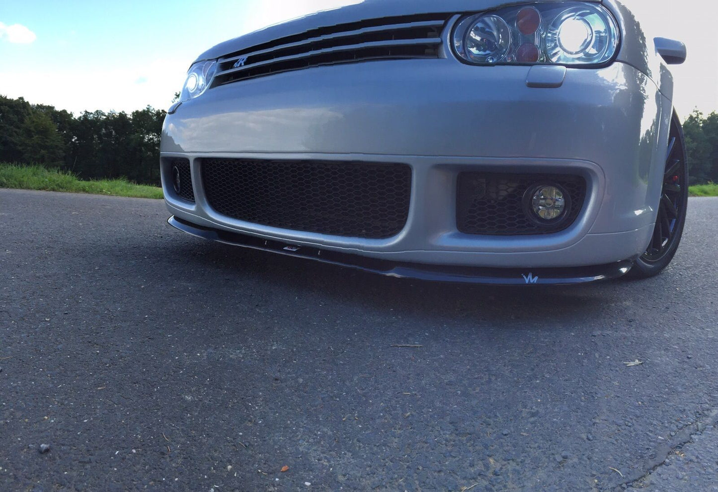 VW GOLF 4 IV R32 1998+ FRONT BUMPER SPLITTER ABS MATT BLACK