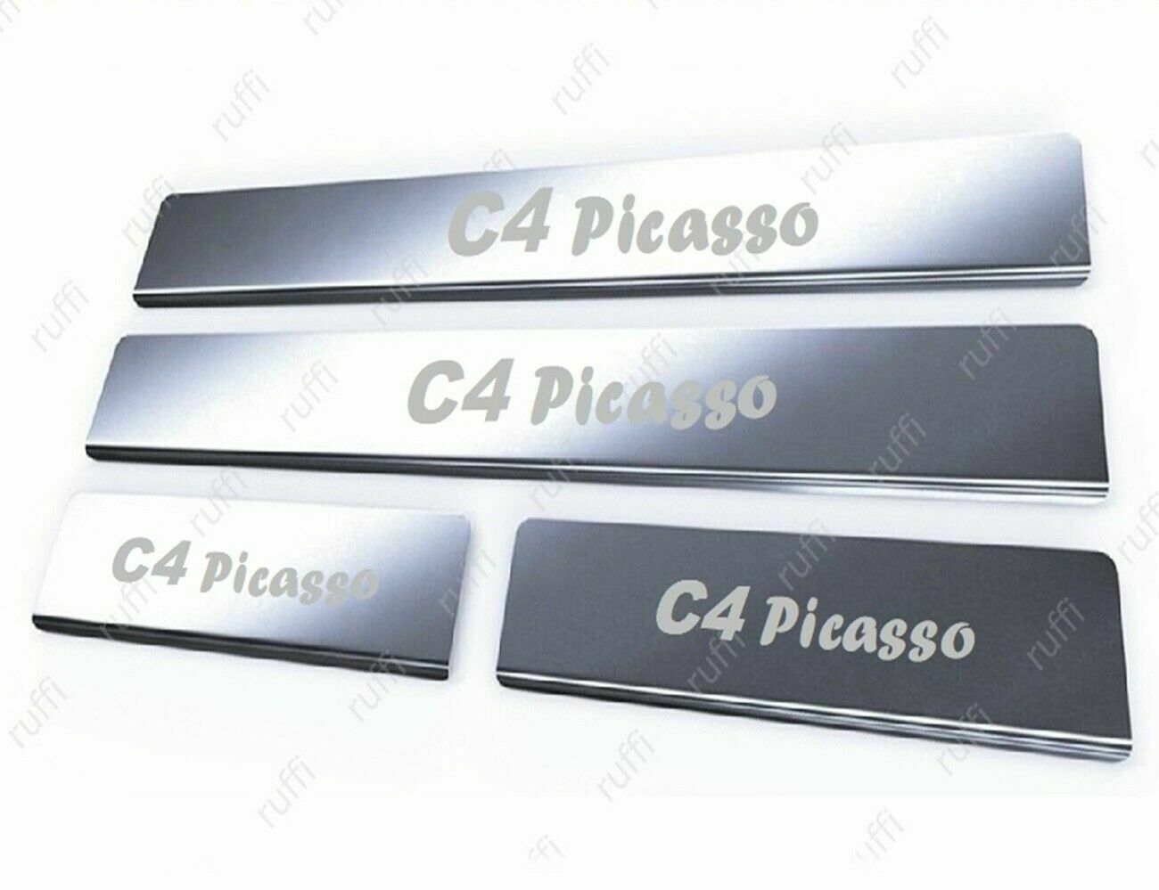 CROMATURA BATTITACCO PORTE CITROEN C4 PICASSO I ACCIAIO INOX ADESIVO 0032 AUTOELEGANCERICAMBI