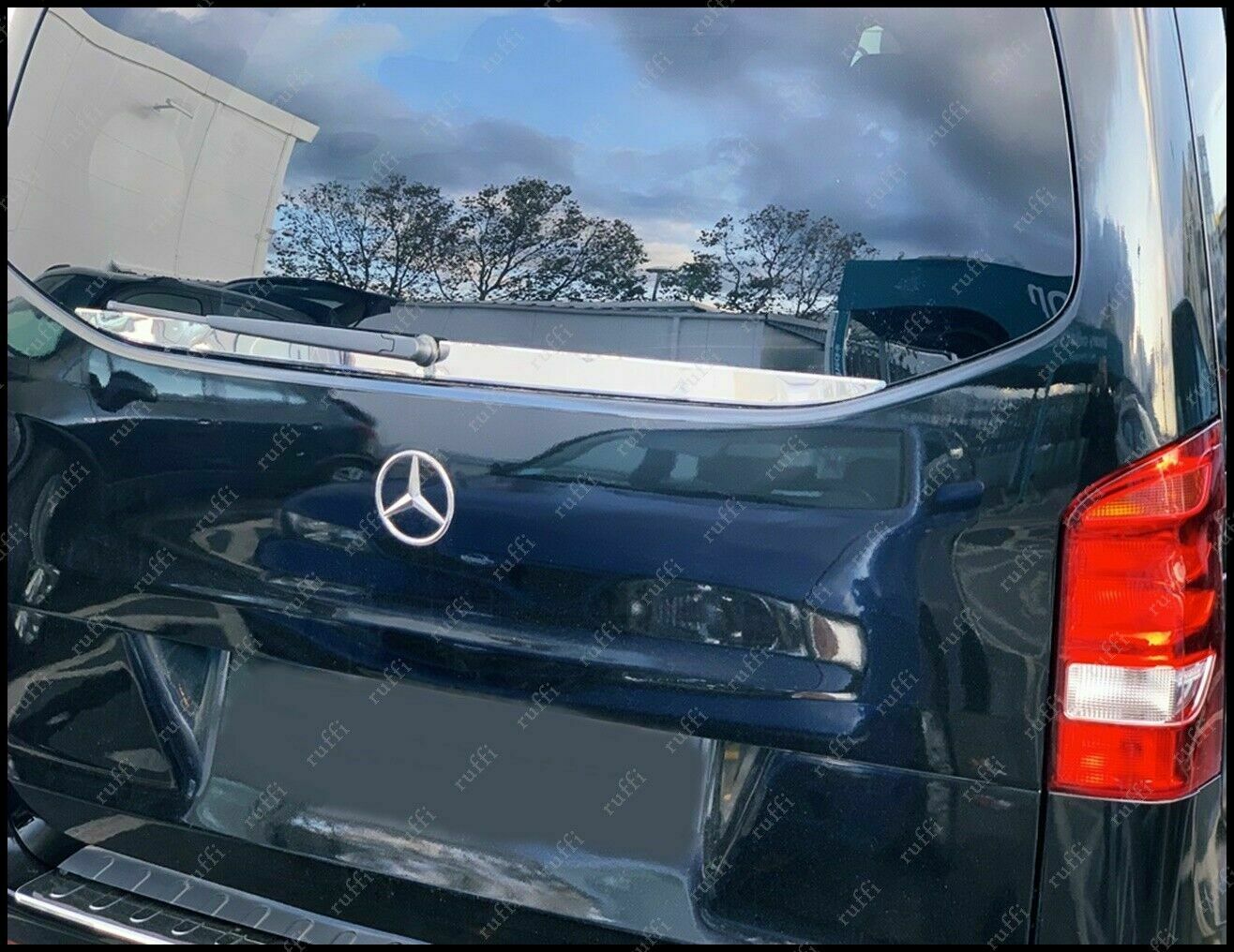 CROMATURA LUNOTTO MERCEDES VITO W447 2014+ ACCIAIO INOX ADESIVO 0032 AUTOELEGANCERICAMBI