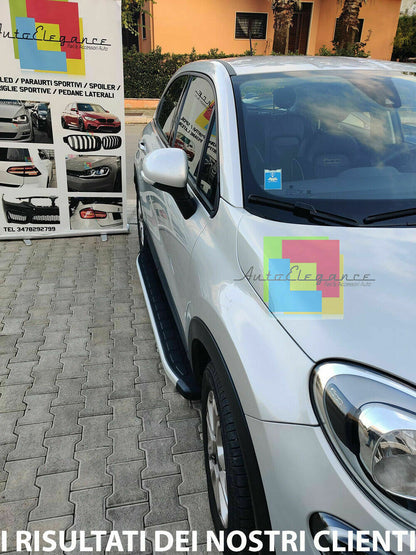 TOP QUALITY SIDE STEPS NON-SLIP DOOR PADS FIAT 500X 2014+ 0032