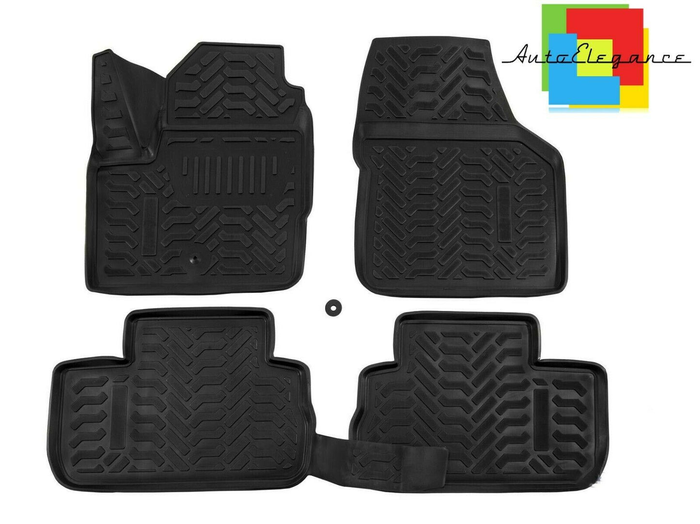 CUSTOM RUBBER CAR INTERIOR MATS SET LAND ROVER FREELANDER 2 06-17 -AT-