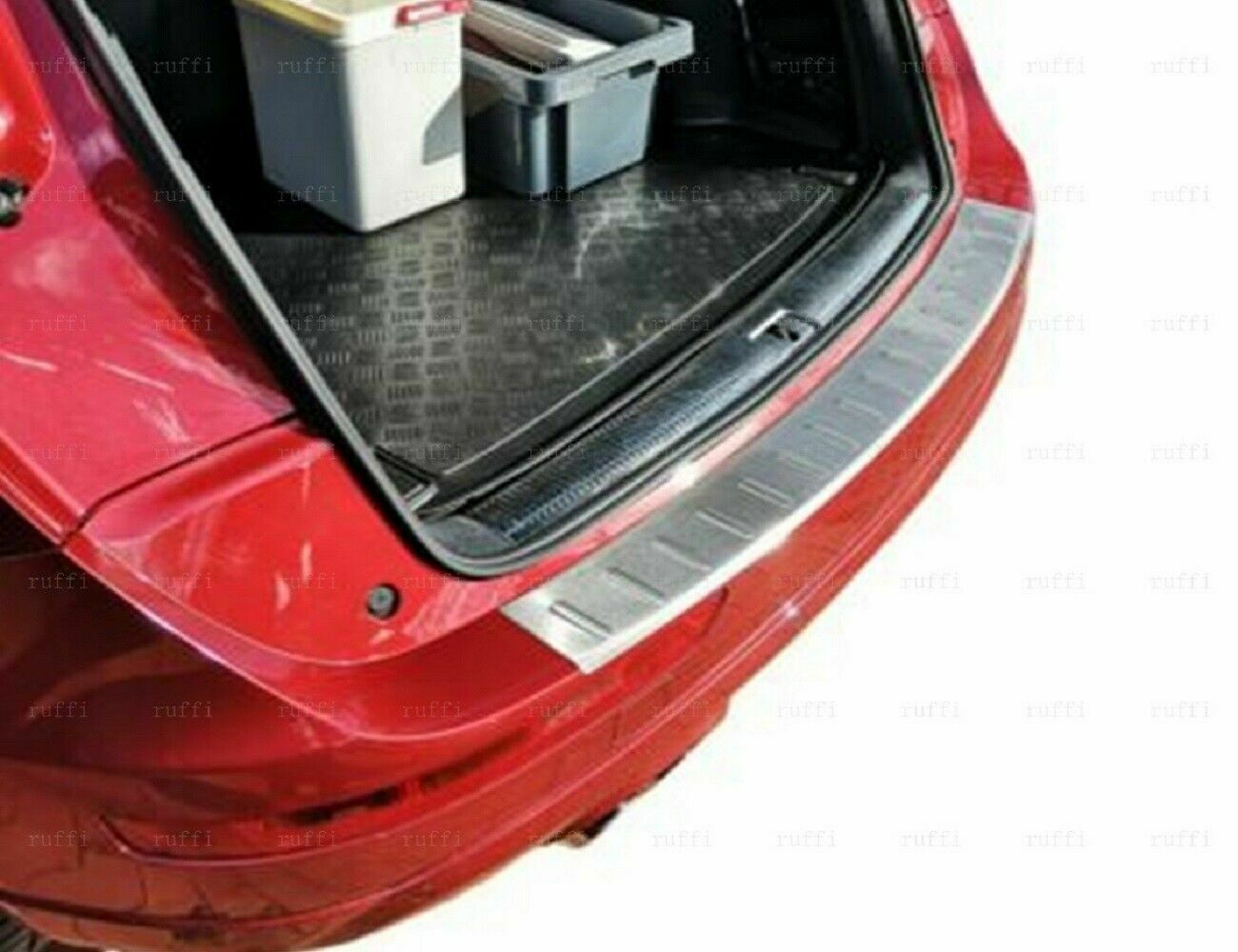 Protezione Paraurti Posteriore Acciaio Inox Cromato Per Audi Q5 8R 2008 Protezione Paraurti Posteriore Acciaio Inox Cromato Per Audi Q5 8R 2008