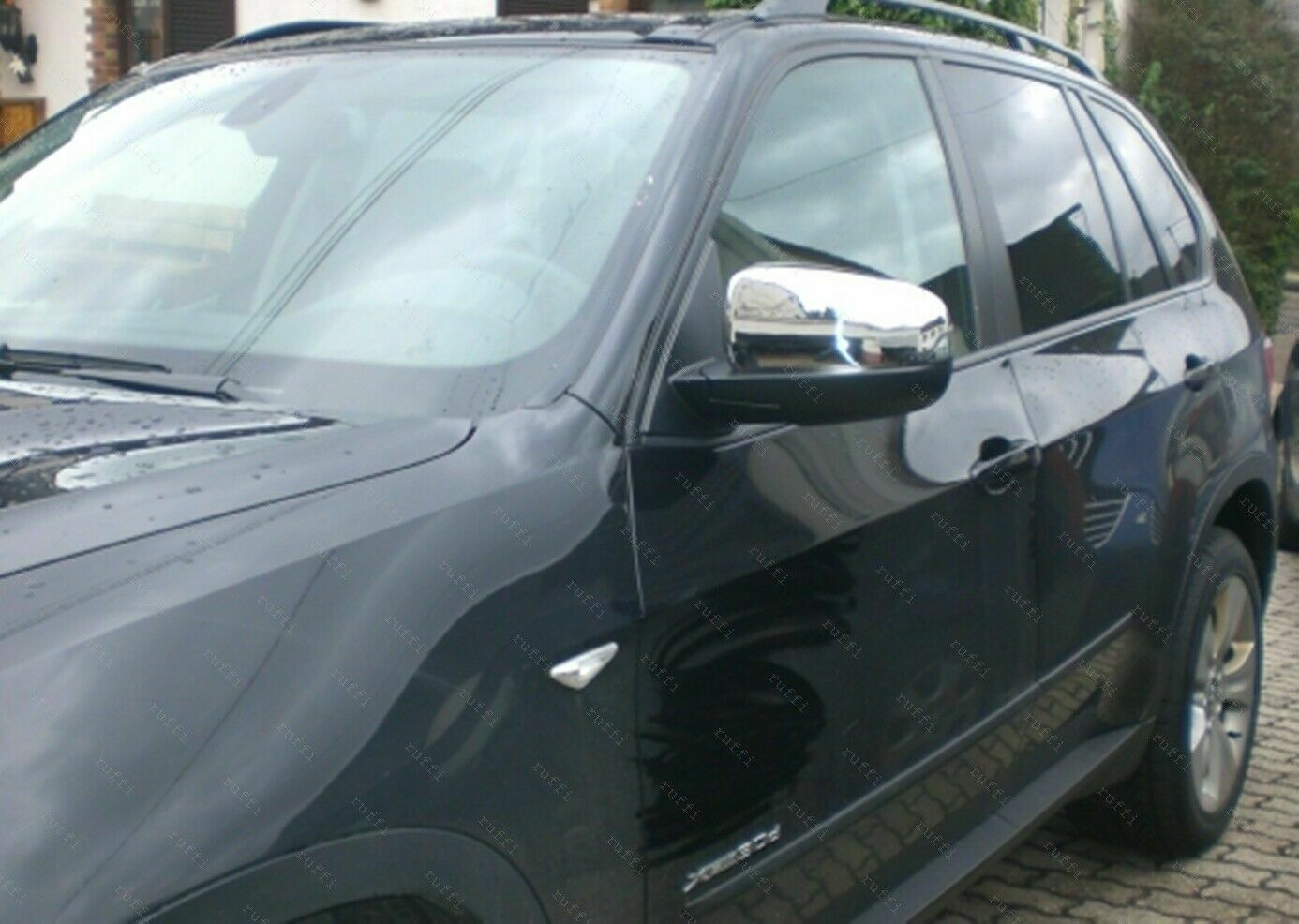 CROMATURA SPECCHIETTI LATERALI BMW X5 E70 2006-2013 ACCIAIO INOX ADESIVO 0032 AUTOELEGANCERICAMBI