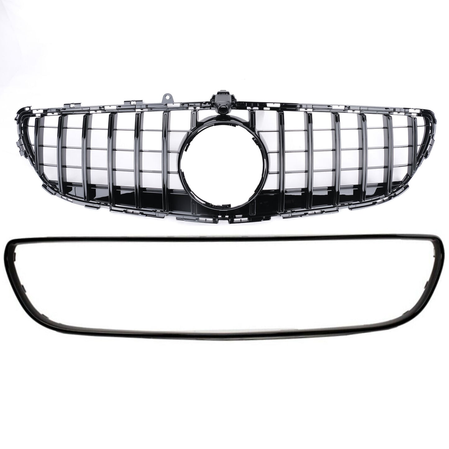 FRONT GRILLE MERCEDES CLS W218 2015-2018 MASK BLACK PROFILES