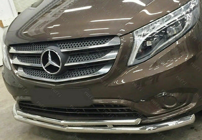 CROMATURA GRIGLIA FRONTALE 5PZ MERCEDES VITO W447 2014+ INOX ADESIVO 0032 AUTOELEGANCERICAMBI