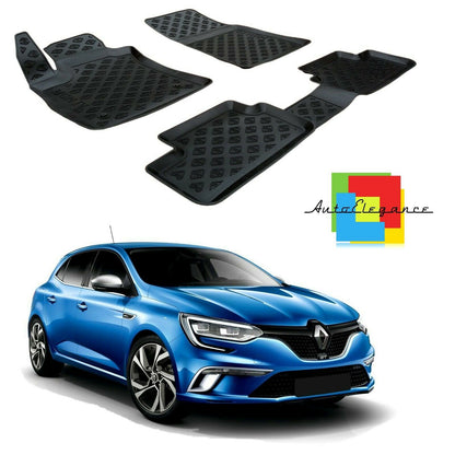 SET OF CUSTOM RUBBER CAR INTERIOR MATS FOR RENAULT MEGANE IV 2016+ 0032