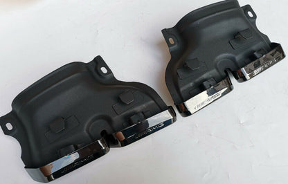 MERCEDES CLASSE C W205 S205 DIFFUSORE NERO SOTTO PARAURTI POSTERIORE + TERMINALI