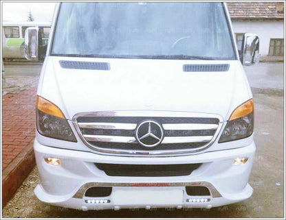 CROMATURA GRIGLIA FRONTALE 6PZ MERCEDES SPRINTER W906 06-13 INOX ADESIVO 0032 AUTOELEGANCERICAMBI