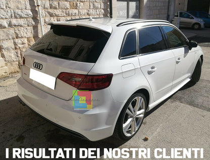 RS3 LOOK ABS PER AUDI A3 8V SPORTBACK SLINE 2012+ SPOILER POSTERIORE TETTO