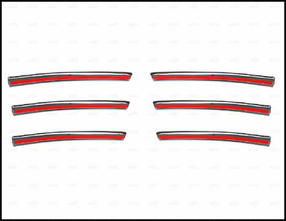 CROMATURA GRIGLIA FRONTALE 6PZ MERCEDES SPRINTER W901 03-06 INOX ADESIVO 0032 AUTOELEGANCERICAMBI