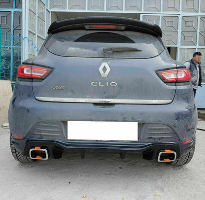 RENAULT CLIO 4 IV 2012-2019 DIFFUSORE POSTERIORE DESIGN RS ABS NERO LUCIDO 0032