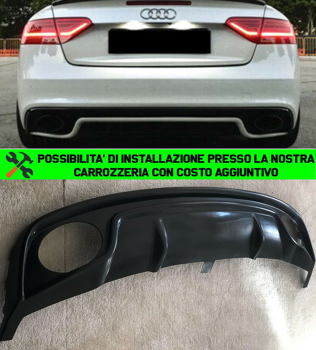 AUDI A5 COUPE CABRIO 2012-2015 SOTTO PARAURTI RS5 DIFFUSORE POSTERIORE AUTOELEGANCERICAMBI