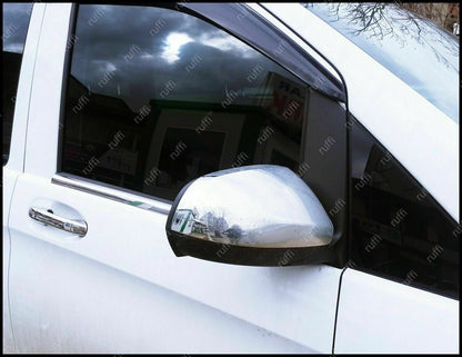 CROMATURA SPECCHIETTI LATERALI MERCEDES VITO W447 2014+ INOX ADESIVO 0032 AUTOELEGANCERICAMBI