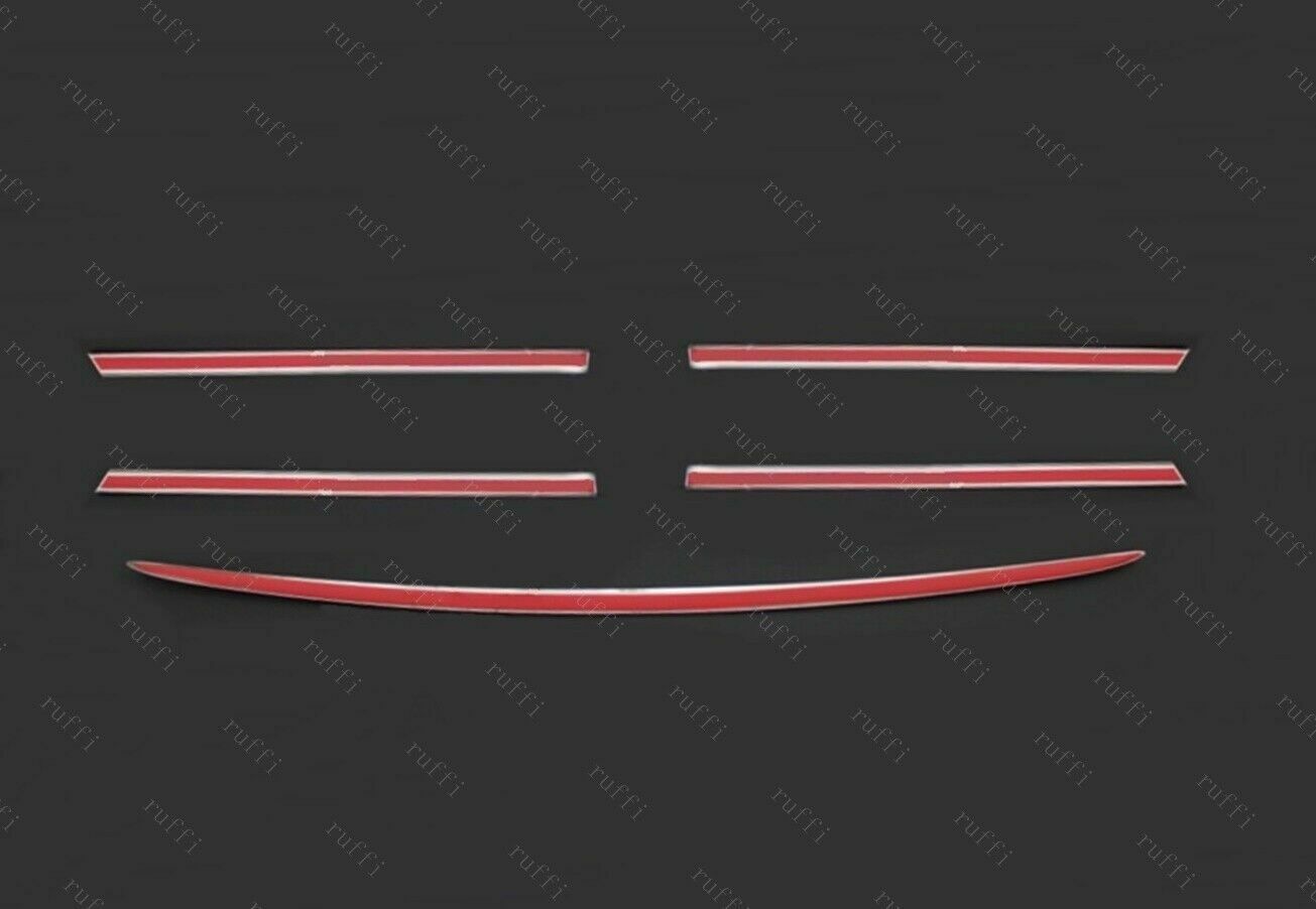 CROMATURA GRIGLIA FRONTALE 5PZ MERCEDES ML W163 1998-2005 INOX ADESIVO 0032 AUTOELEGANCERICAMBI