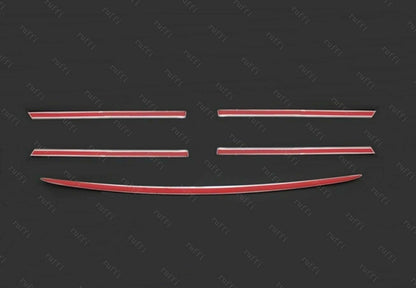 CROMATURA GRIGLIA FRONTALE 5PZ MERCEDES ML W163 1998-2005 INOX ADESIVO 0032 AUTOELEGANCERICAMBI
