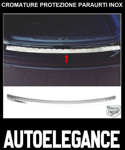 CROMATURA PROTEZIONE PARAURTI POSTERIORE AUDI A6 C7 2010-2018 INOX ADESIVO 0032 AUTOELEGANCERICAMBI
