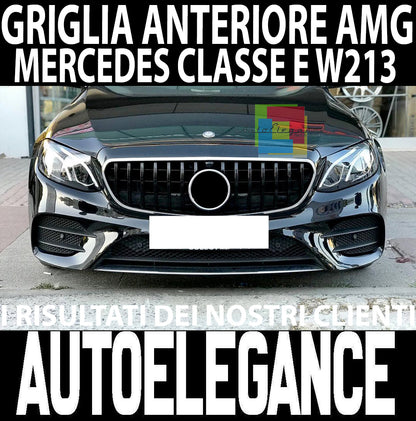 GRIGLIA ANTERIORE AMG PANAMERICANA MERCEDES CLASSE E W213 2016+ BLACK EDITION