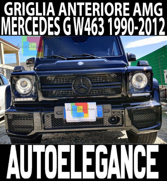 MERCEDES G W463 FRONT GRILLE TOTAL BLACK SPORTS MASK G55 G53