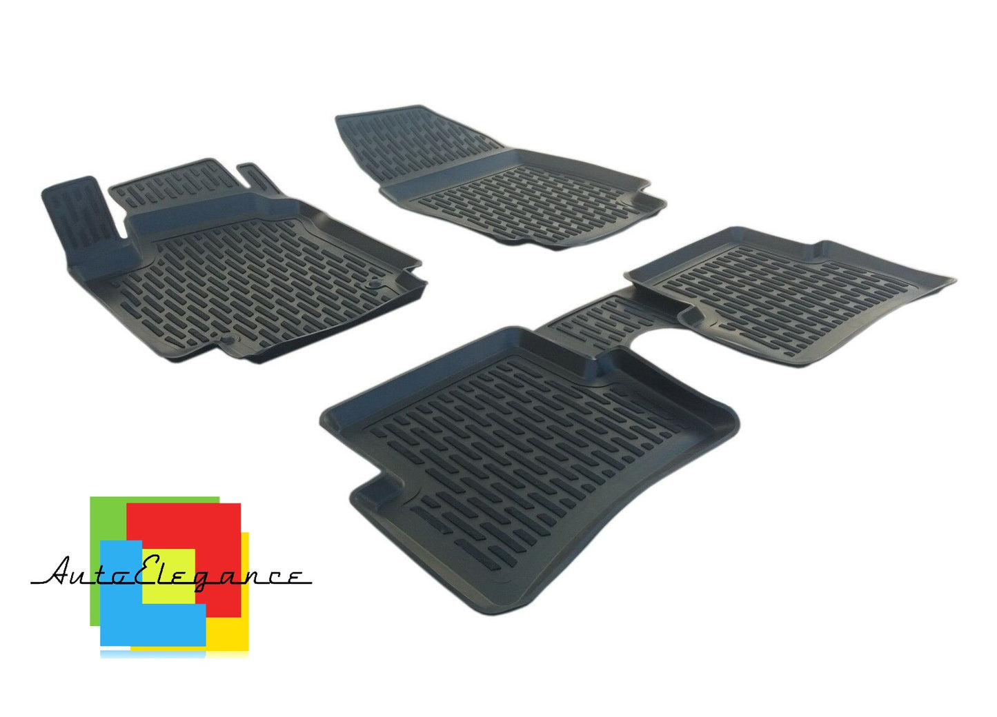 SET OF CUSTOM RUBBER CAR INTERIOR MATS FOR RENAULT CLIO 2012-2019 0032