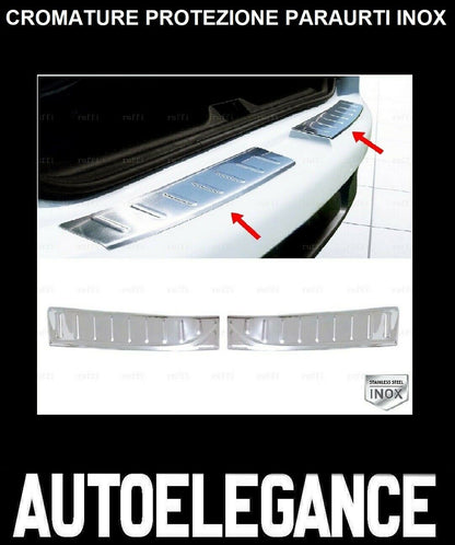 CROMATURA PROTEZIONE PARAURTI POSTERIORE RENAULT CLIO IV BH INOX ADESIVO 0032 AUTOELEGANCERICAMBI