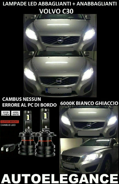 VOLVO C30 LOW BEAM HIGH BEAM LED 16.000LM CAMBUS NO ERROR - AT 0032