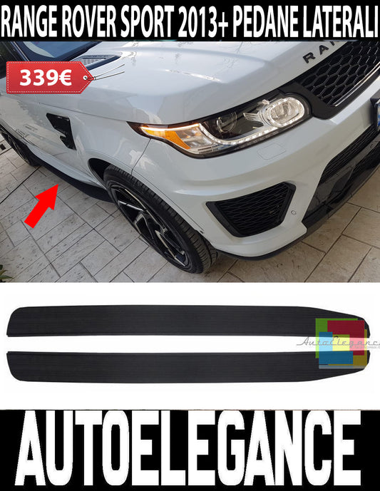 PEDANE LATERALI LAND ROVER RANGE ROVER SPORT 2013+ SOTTOPORTA ANTI SCIVOLO