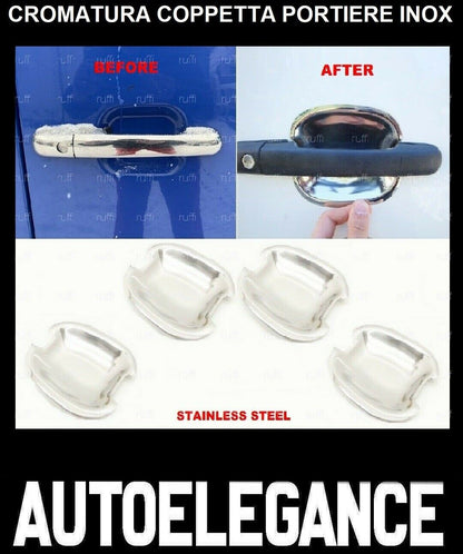 CROMATURA COPPETTA 4 PORTE MERCEDES SPRINTER W601 1995-2006 INOX ADESIVO 0032 AUTOELEGANCERICAMBI