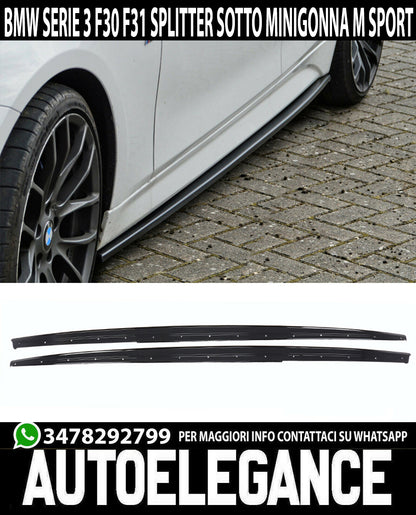 SPLITTER UNDER SIDE SKIRTS FOR BMW 3 SERIES F30 F31 ABS SIDE PANELS