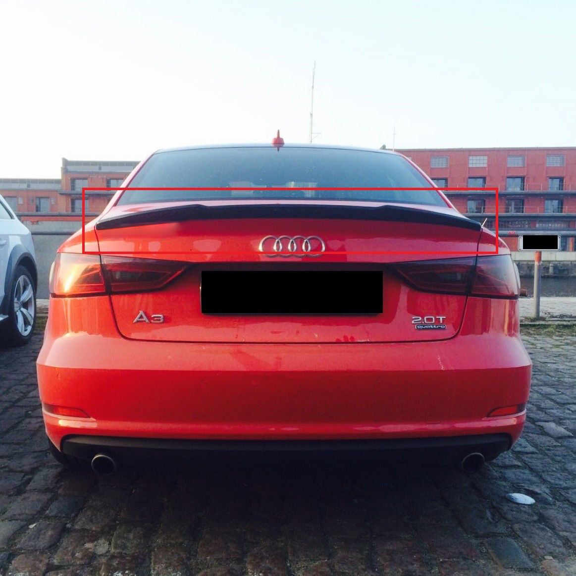 AUDI A3 8V BERLINA CABRIO 2012+ SPOILER POSTERIORE SUL COFANO ABS SLINE S3 AUTOELEGANCERICAMBI