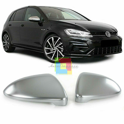 CALOTTE SPECCHI SATINATE GTI R LINE COPERTURE SPECCHIETTI VW GOLF 7 2012+ AUTOELEGANCERICAMBI