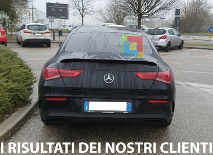 MERCEDES CLA COUPE W118 2018+ REAR BONNET SPOILER GLOSS BLACK ABS