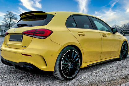 MERCEDES A W177 HB 2018+ AMG REAR SPOILER ADDITIONAL ROOF WING GLOSSY BLACK