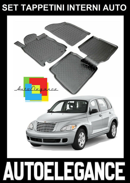 CUSTOM RUBBER CAR INTERIOR MATS SET CHRYSLER PT CRUISER 2002-2010 -AT-