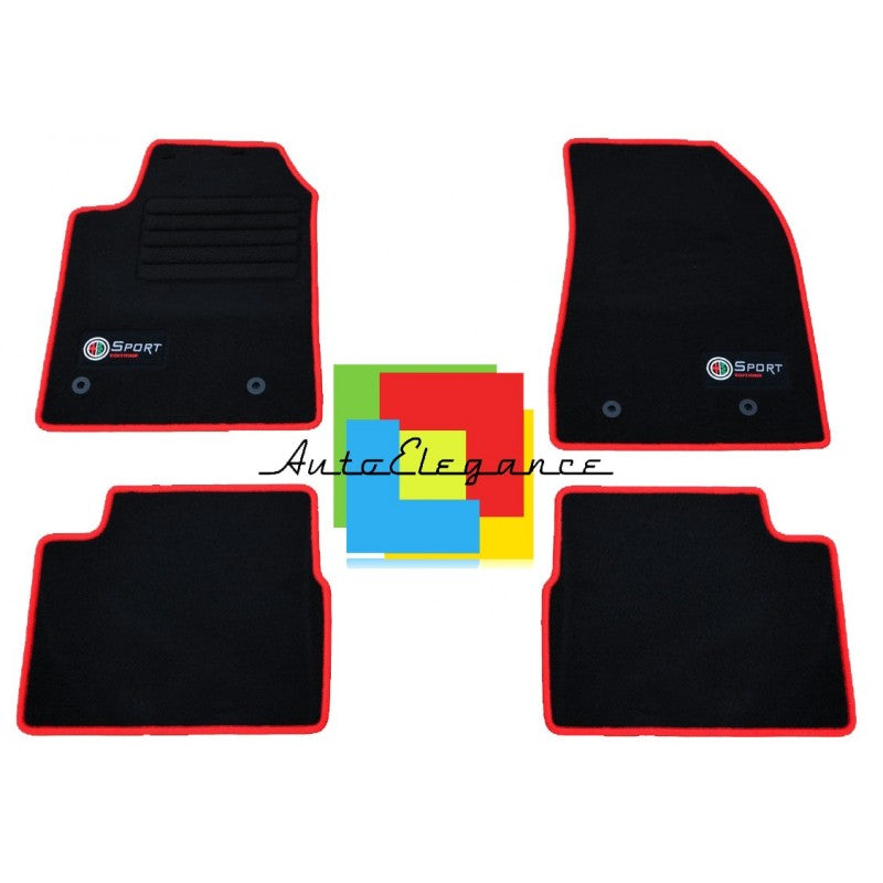 ALFA ROMEO GIULIETTA 940 2013+ SET TAPPETINI IN MOQUETTE DI ALTA QUALITA' SPECIFICO AUTOELEGANCERICAMBI