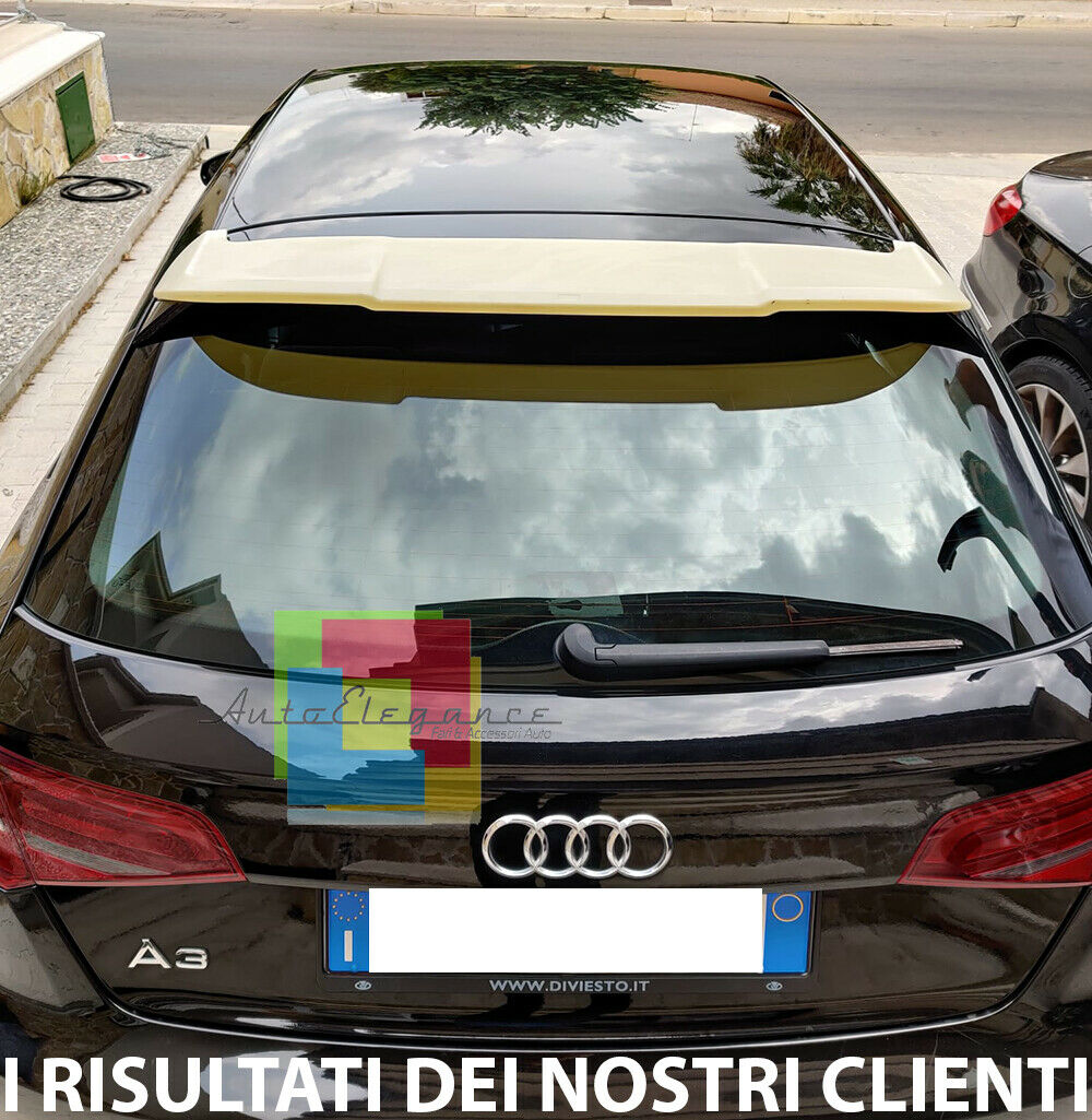 0156 AUDI A3 8V SPORTBACK 5 PORTE 2012+ SPOILER POSTERIORE SUL TETTO RS3 S3 ABS AUTOELEGANCERICAMBI