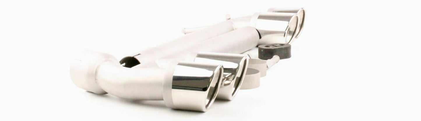 BMW SERIE 3 F30 F31 2011+ TERMINALI DOPPIO SCARICO M3 LOOK ACCIAIO INOX AUTOELEGANCERICAMBI