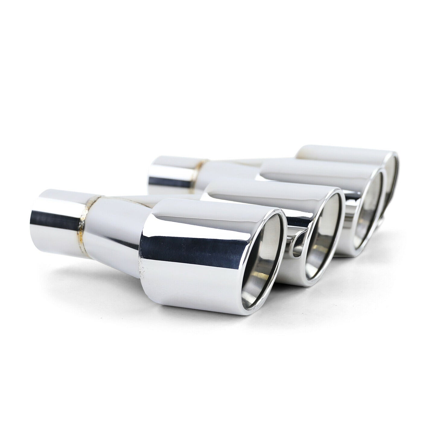 COPPIA TERMINALI DI SCARICO PER BMW SERIE 5 F10 F11 INOX M SPORT / M5 CROMATI AUTOELEGANCERICAMBI