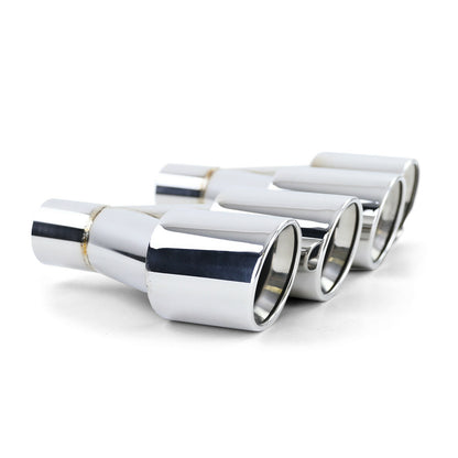 COPPIA TERMINALI DI SCARICO PER BMW SERIE 5 F10 F11 INOX M SPORT / M5 CROMATI AUTOELEGANCERICAMBI