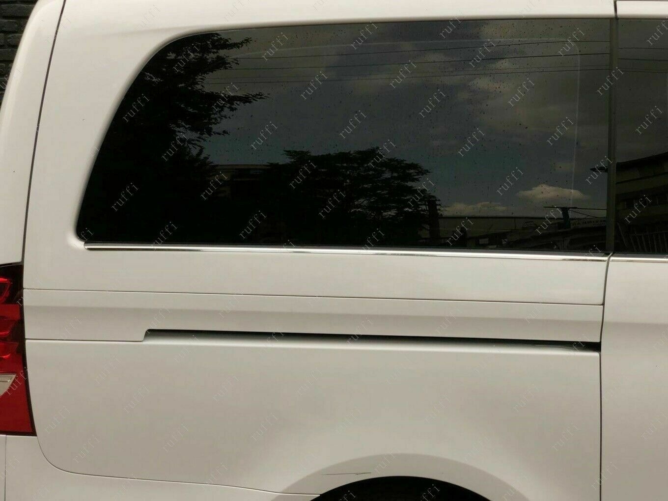 CROMATURA CORNICI FINESTRINI 8PZ MERCEDES VITO W447 2014+LUNGO INOX ADESIVO 0032 AUTOELEGANCERICAMBI