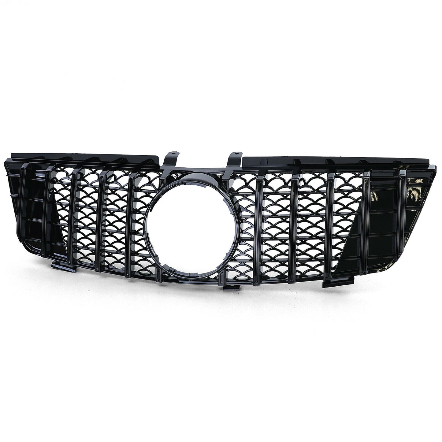 MERCEDES ML W164 2005-2008 AMG FRONT GRILLE BLACK PROFILES AMG PANAMERICA