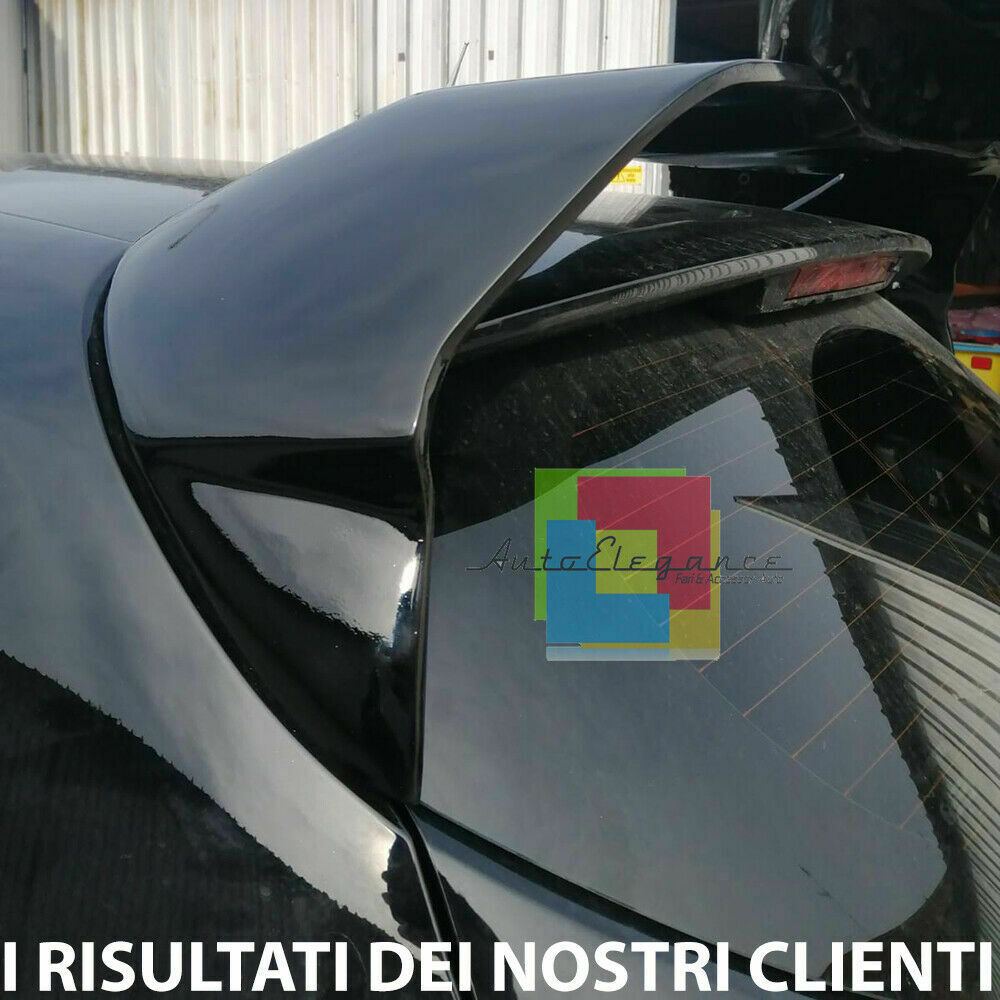 0069 RENAULT CLIO 4 IV SPOILER POSTERIORE TETTO LOOK SPORTIVO RS NERO LUCIDO AUTOELEGANCERICAMBI