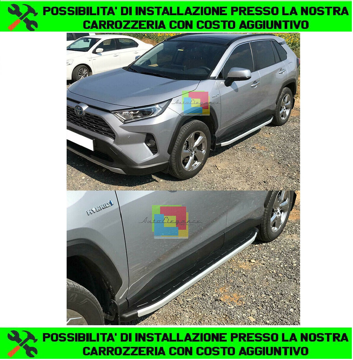 SIDE STEPS TOYOTA RAV4 RAV-4 V 2018+ UNDER DOOR NON-SLIP