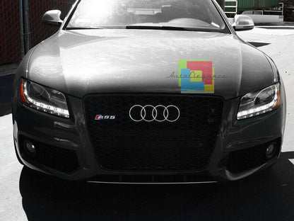 FOG LIGHT GRILLS FOR AUDI A5 07-11 RS5 DESIGN S5 ABS SLINE BUMPER - P -.