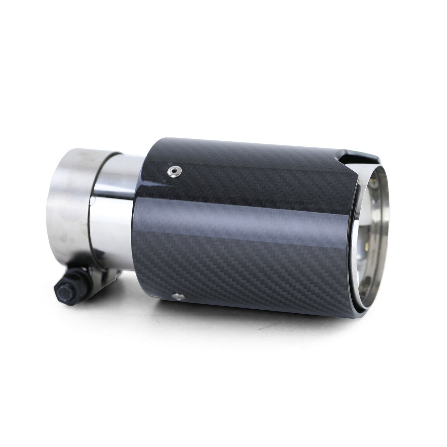 BMW SERIE 3 E90 E91 E92 E93 4x TERMINALI DI SCARICO ACCIAIO CARBONIO LOOK M3 AUTOELEGANCERICAMBI