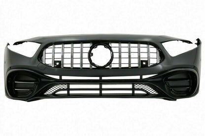FRONT BUMPER MERCEDES A-CLASS W177 2018+ AMG A45 LOOK WITH SATIN GRILLE