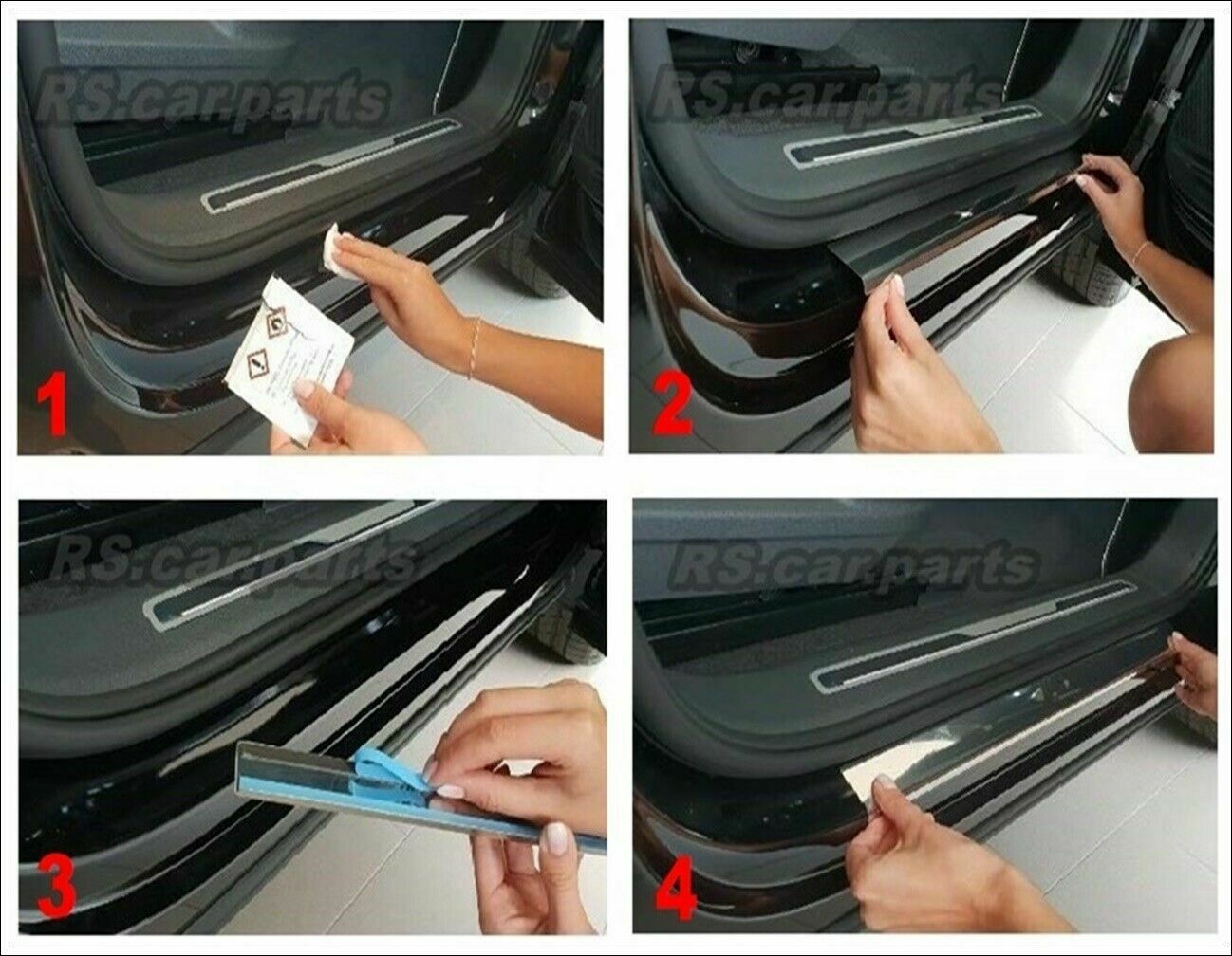 CROMATURA BATTITACCO PORTE NISSAN NOTE E11 2006-2013 ACCIAIO INOX ADESIVO 0032 AUTOELEGANCERICAMBI