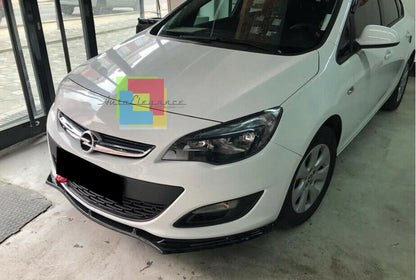 0141 OPEL ASTRA J LIP SPOILER SOTTO PARAURTI ANTERIORE ABS NERO AUTOELEGANCERICAMBI
