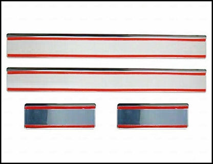 CROMATURA BATTITACCO 4 PORTE MERCEDES ML W163 1998-2005 INOX ADESIVO 0032 AUTOELEGANCERICAMBI