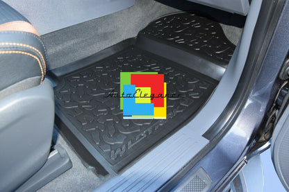 SET OF CUSTOM RUBBER CAR INTERIOR MATS FORD RANGER T6 - T7 0032